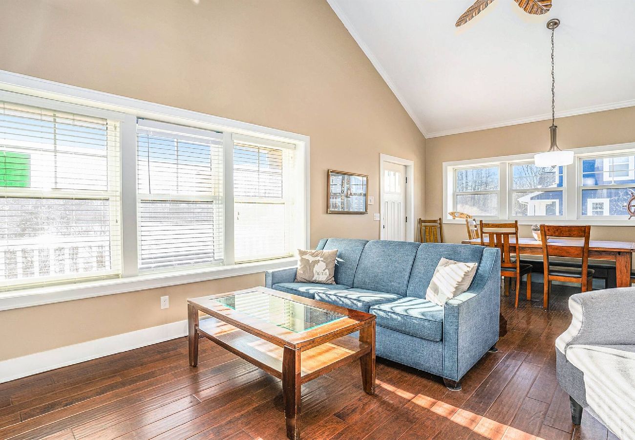 Comfortable seating and open concept floor plan